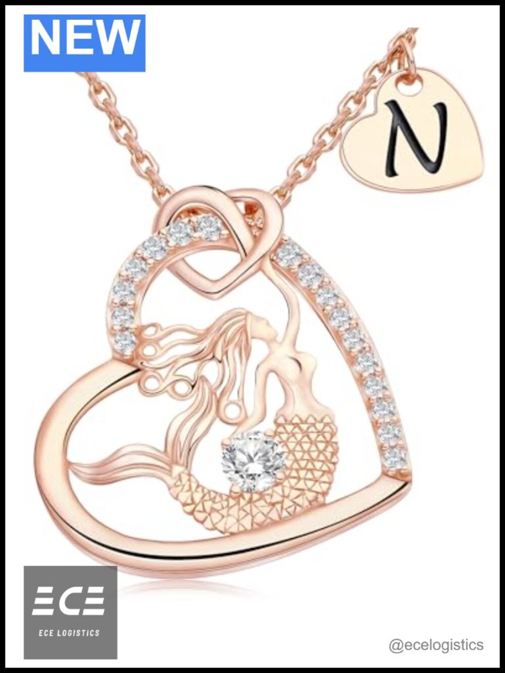 Sterling Silver Heart Pendant Necklace 18.1+2in Adjustable Graduation Gift